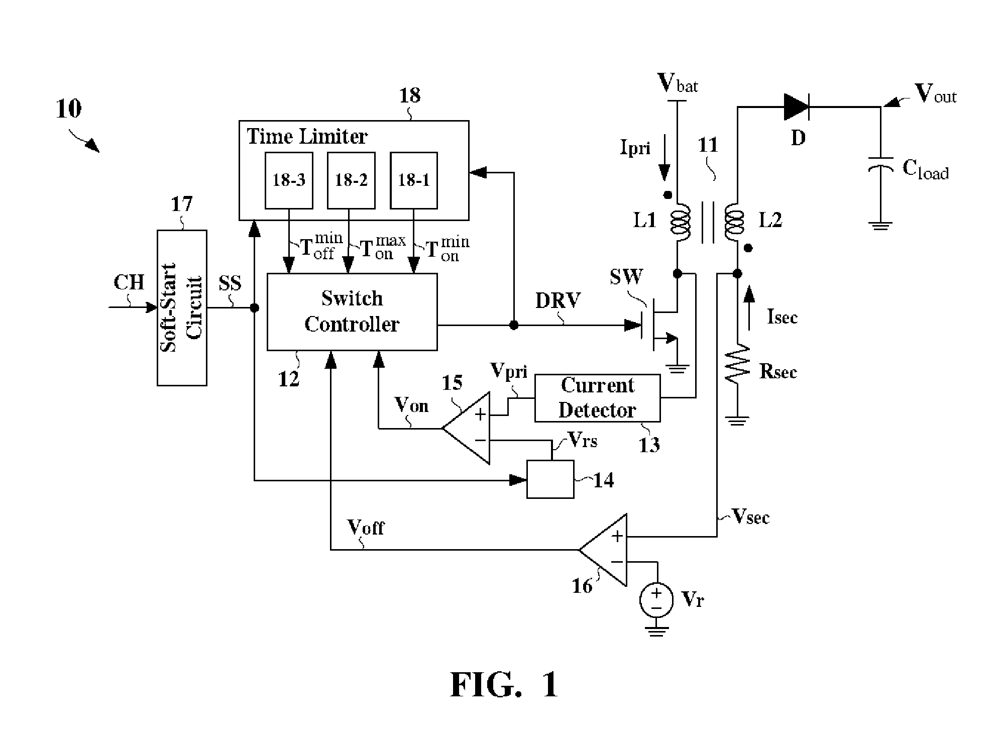 Capacitor charging circuit with a soft-start function