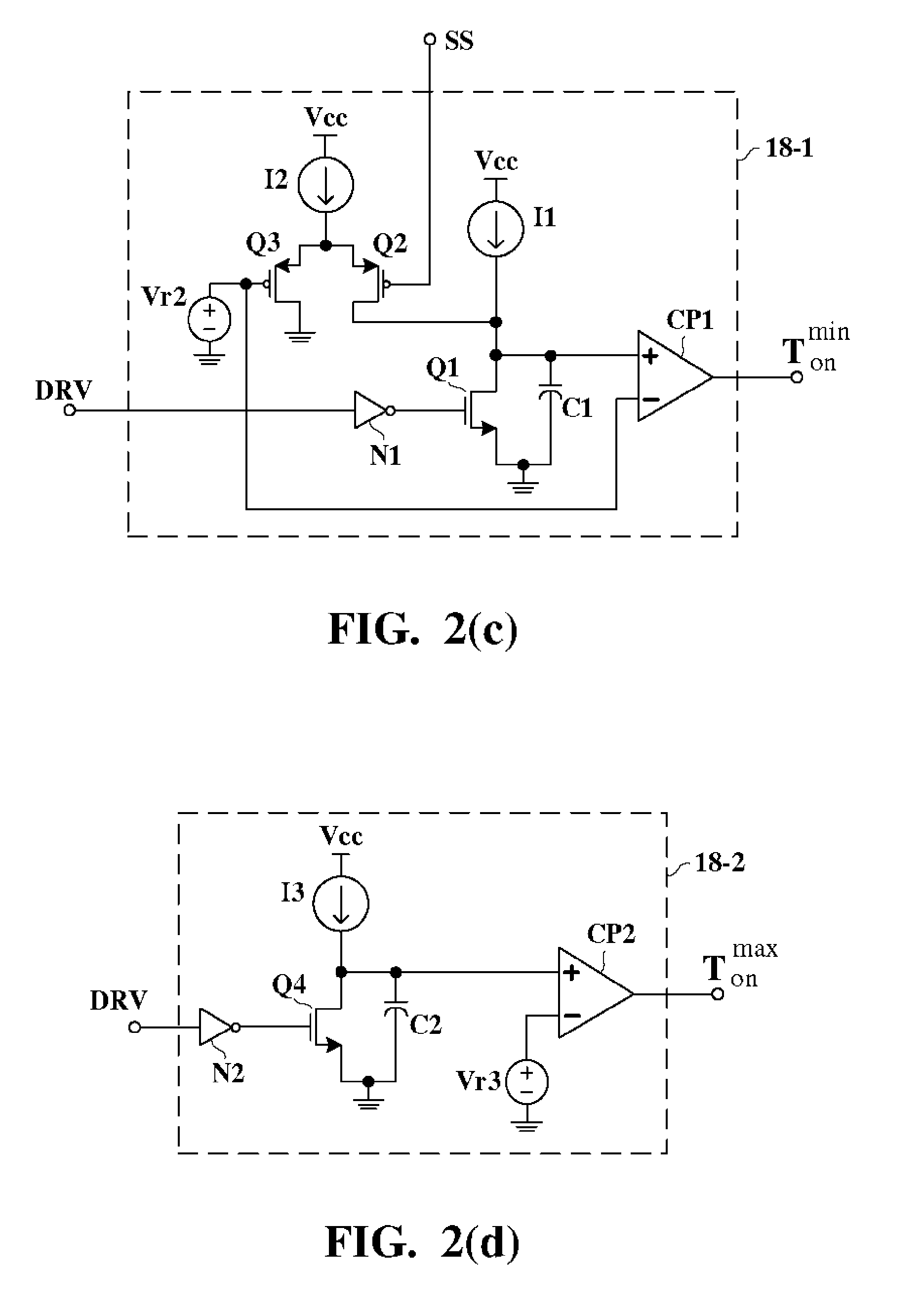 Capacitor charging circuit with a soft-start function