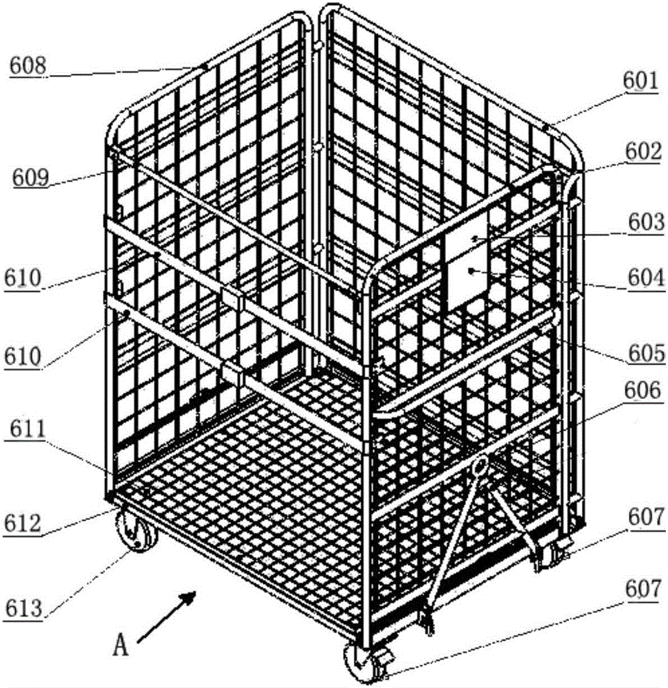 Sorting system applied to second-level and third-level parcel sorting processing centers