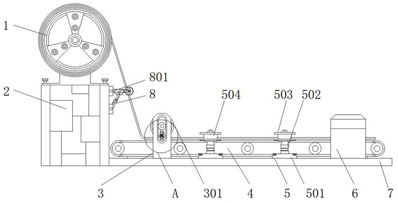 Flocking technology with anti-deviation structure