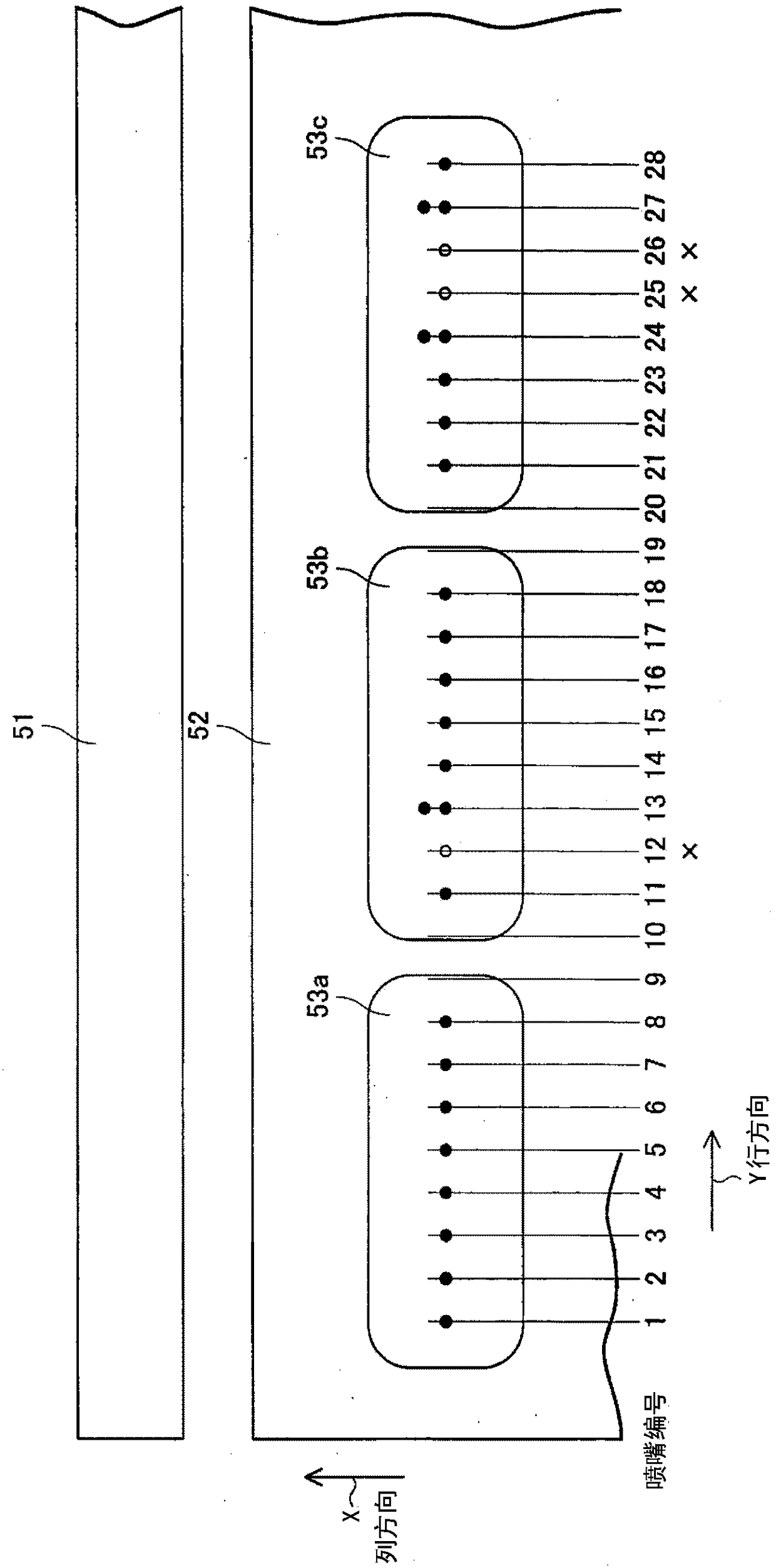 Ink application device and ink application method