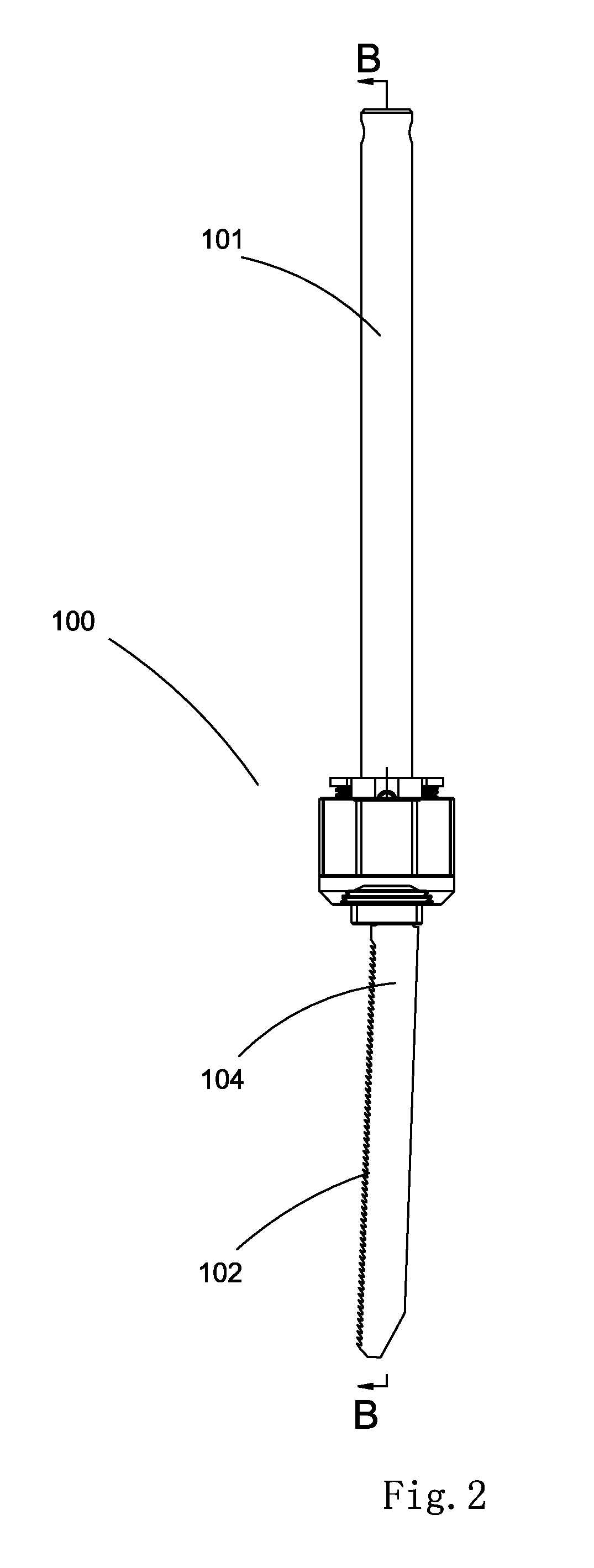 Clamping device for a saw blade