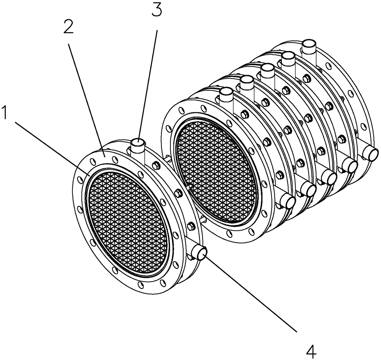 A water-regulated porous medium pulse isovolumic burner