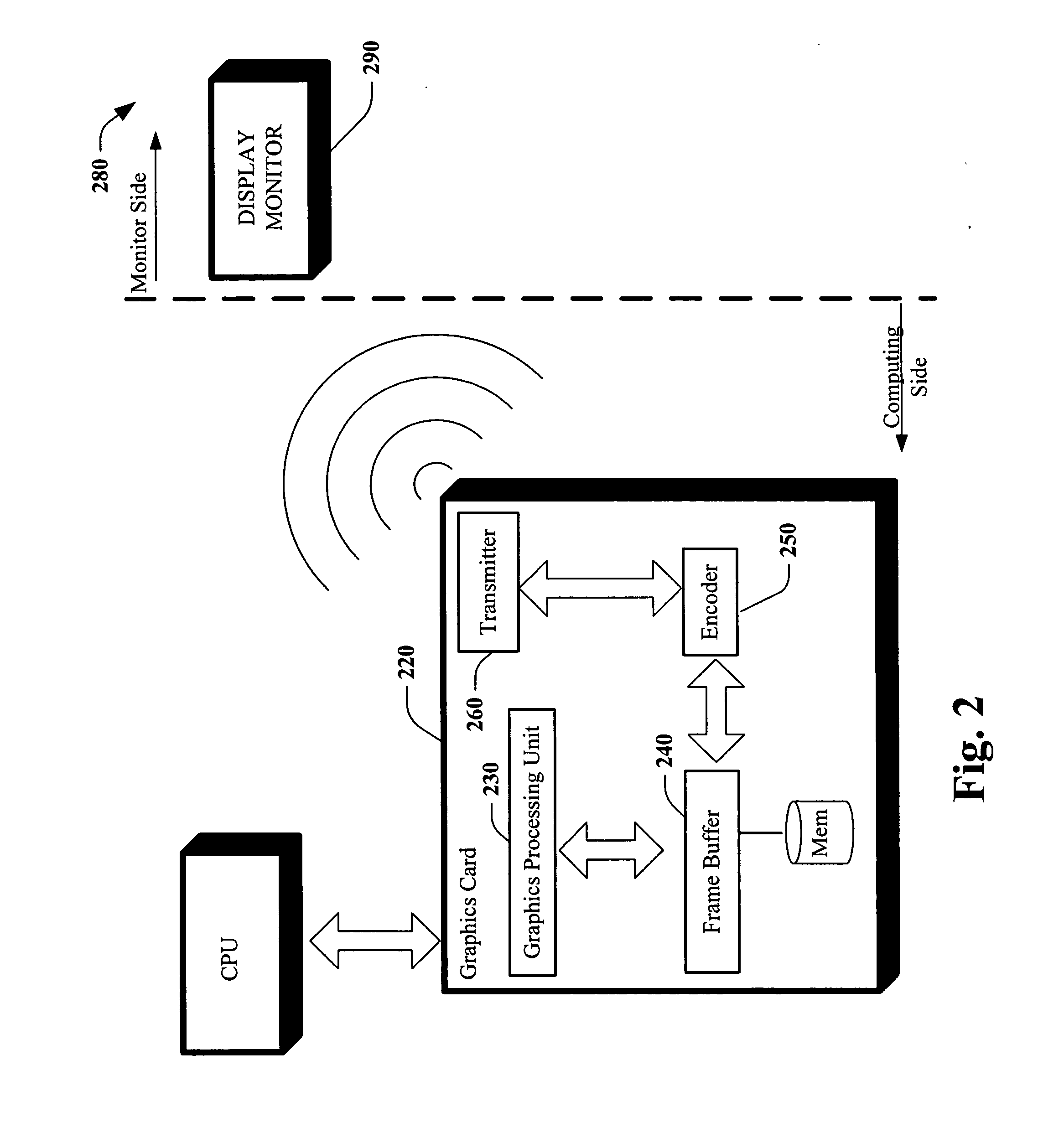 Method and apparatus for wireless display monitor
