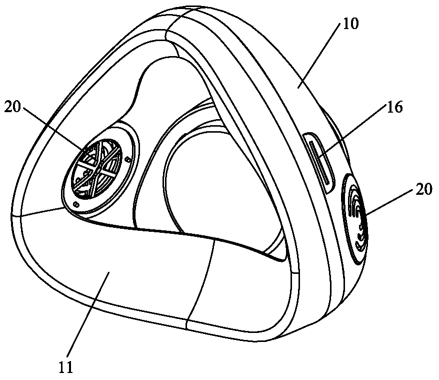 Two-piece masks that improve air quality