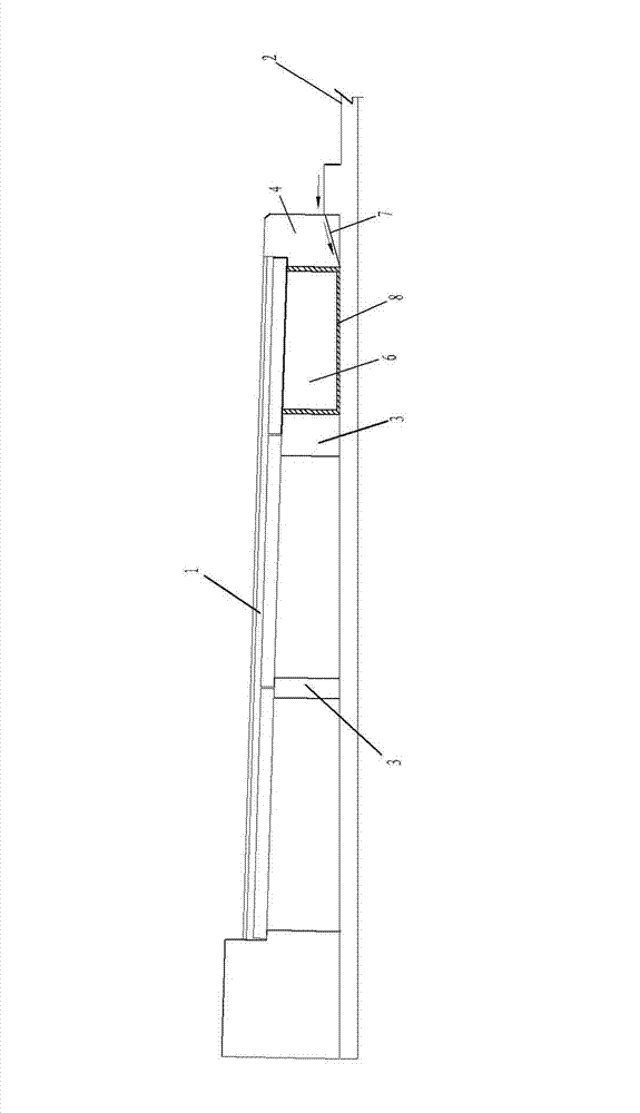 Drainage system for overhead bridge