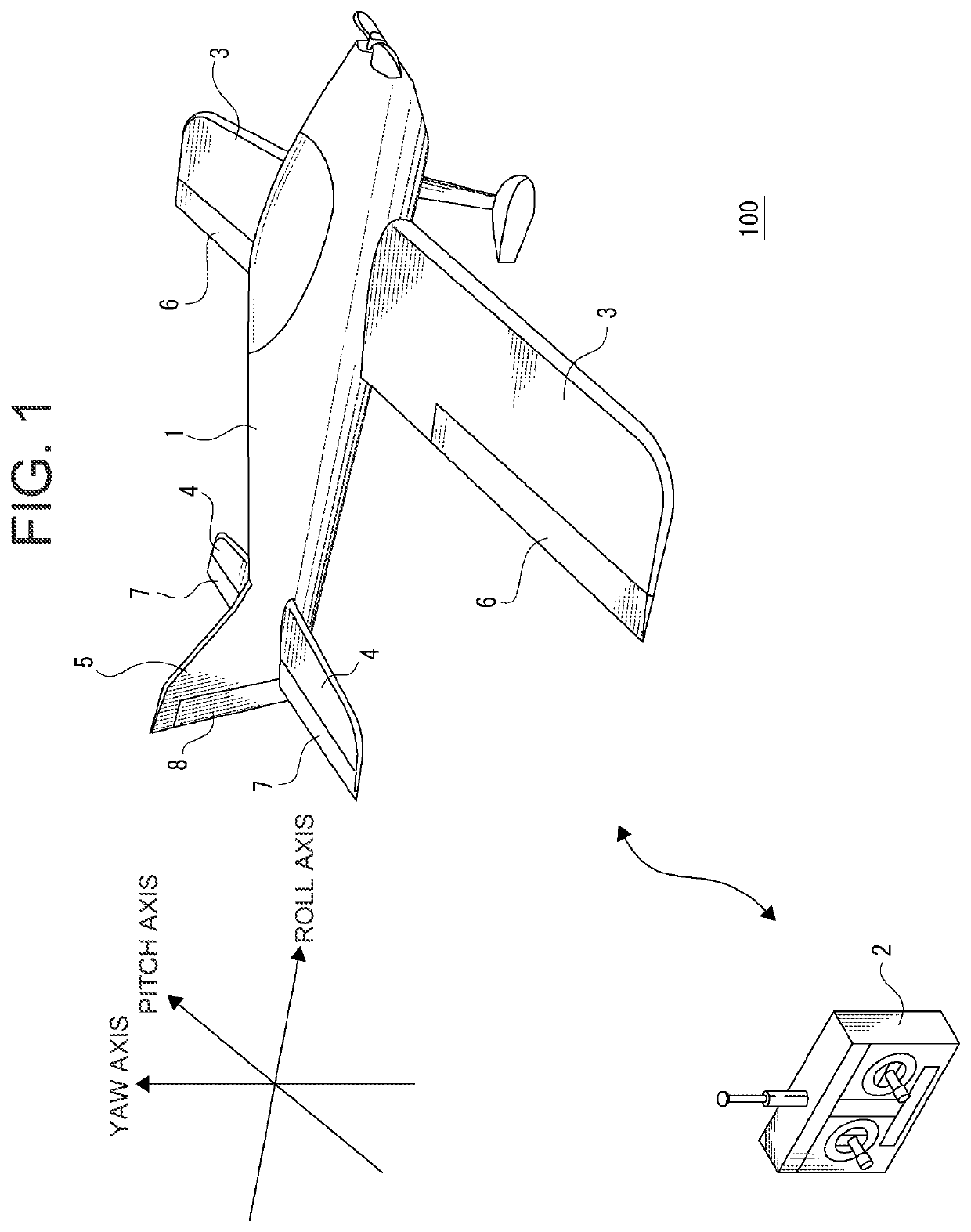 Arithmetic Processing Device and Wireless Controlled Airplane