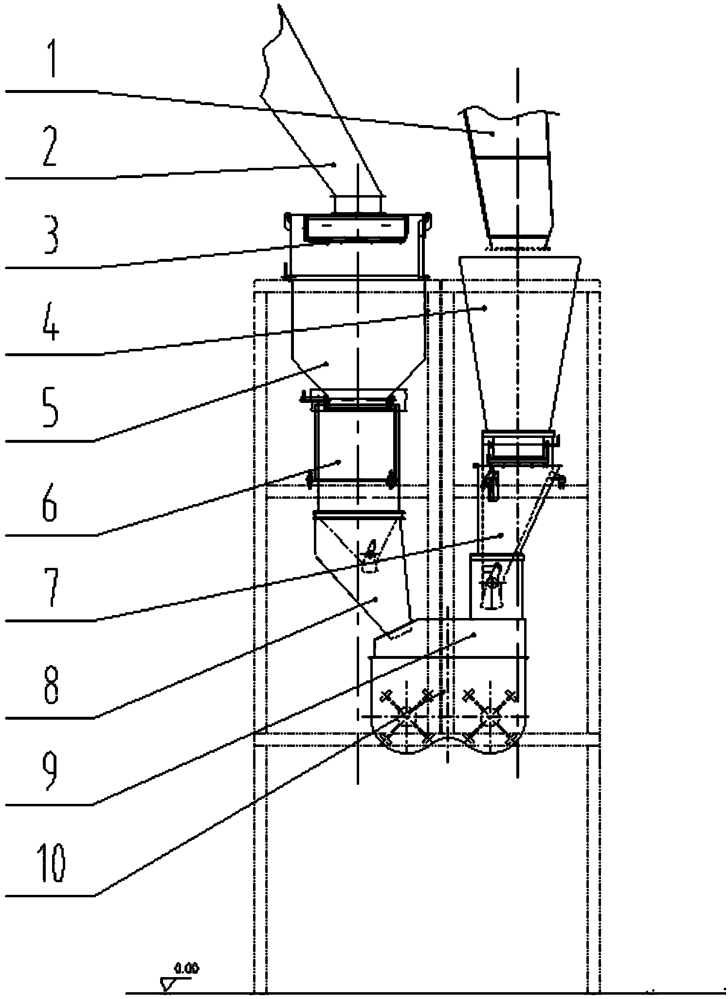 Forced intermittent special mixing apparatus for asphalt mixture regeneration