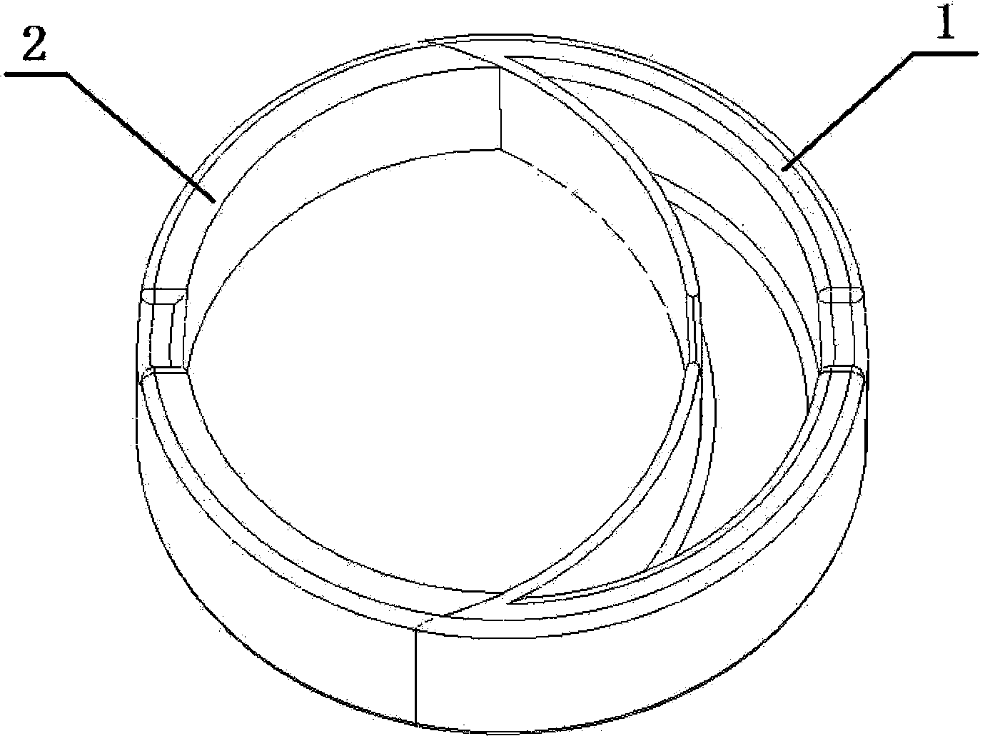 Novel glass ashtray