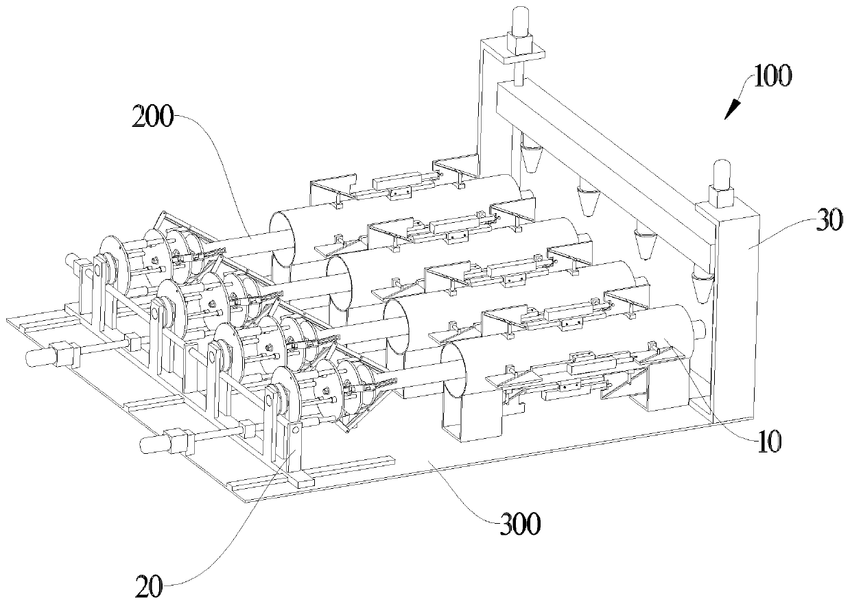 Batch stainless steel tube automatic laser cutting system and machining processing method thereof