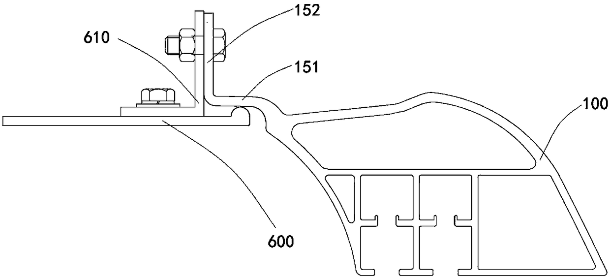 Integrated profile and a train