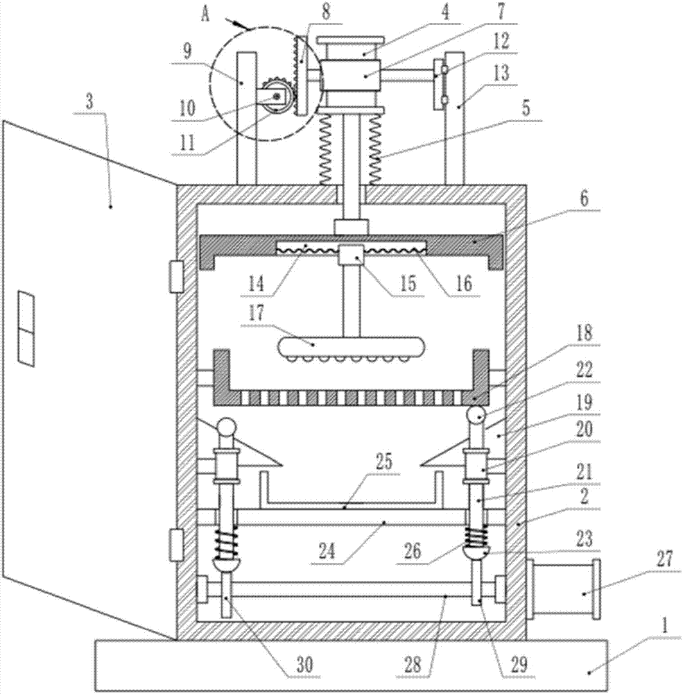Fine grinding device for buckwheat high protein flour production and processing