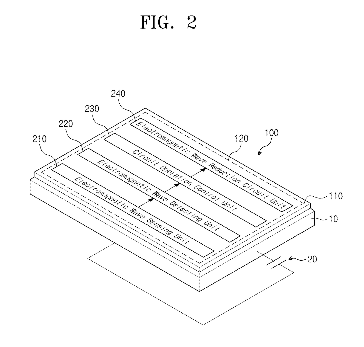 Electromagnetic wave reduction apparatus and electromagnetic wave reduction method thereof