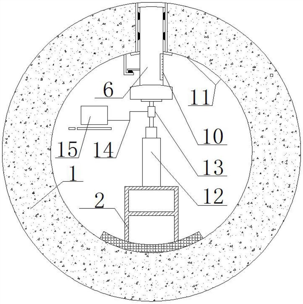 Device for measuring out-of-pipe overexcavation amount of rock jacking pipe