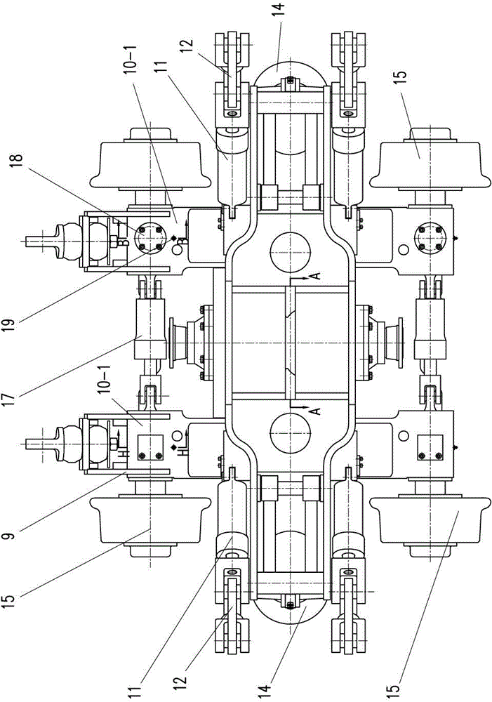 Meter gage stabilizing device