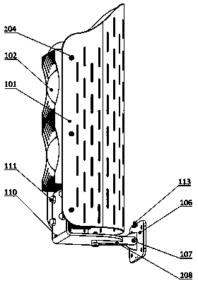 LED tunnel lamp using extrusion type double-faced radiator structure