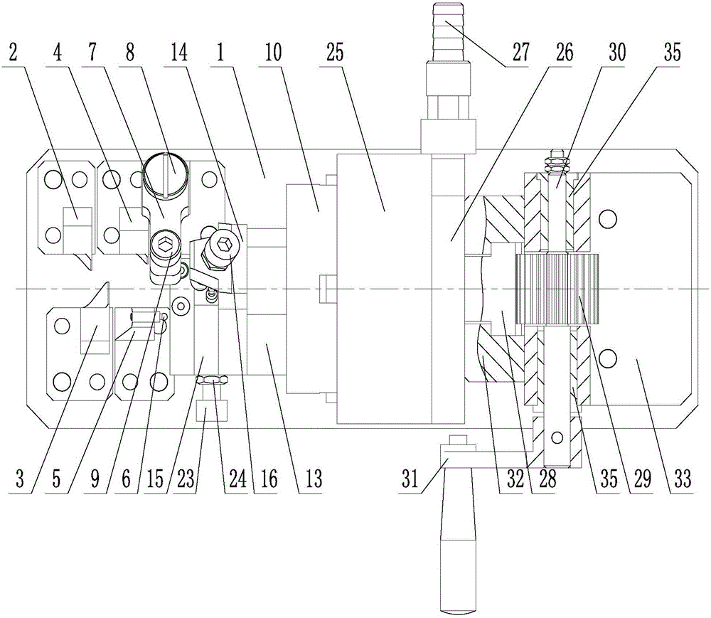 A self-adaptive clamping and positioning device for blades