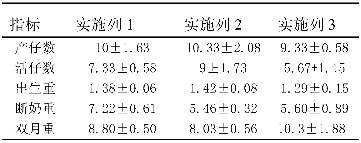 Breeding method for raising farrowing rate of Congjiang pigs