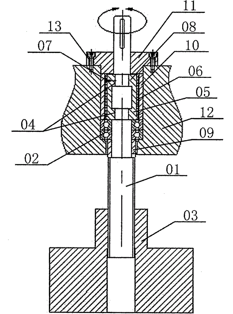 Lead screw mounting structure and mounting method thereof