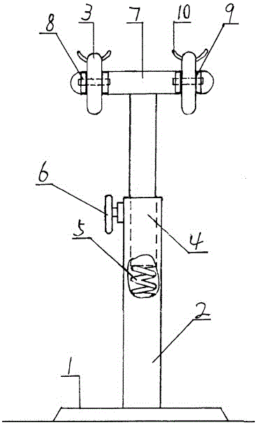 Manufacturing and using method for spring type human shoulder and neck massager