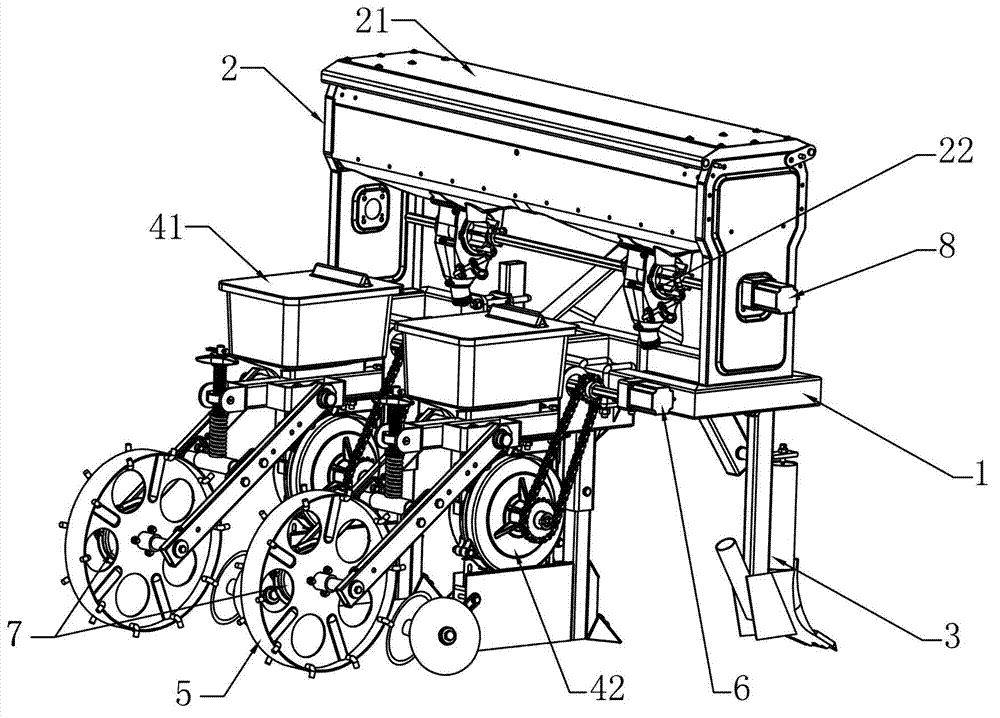 Sowing machine based on automatic control system