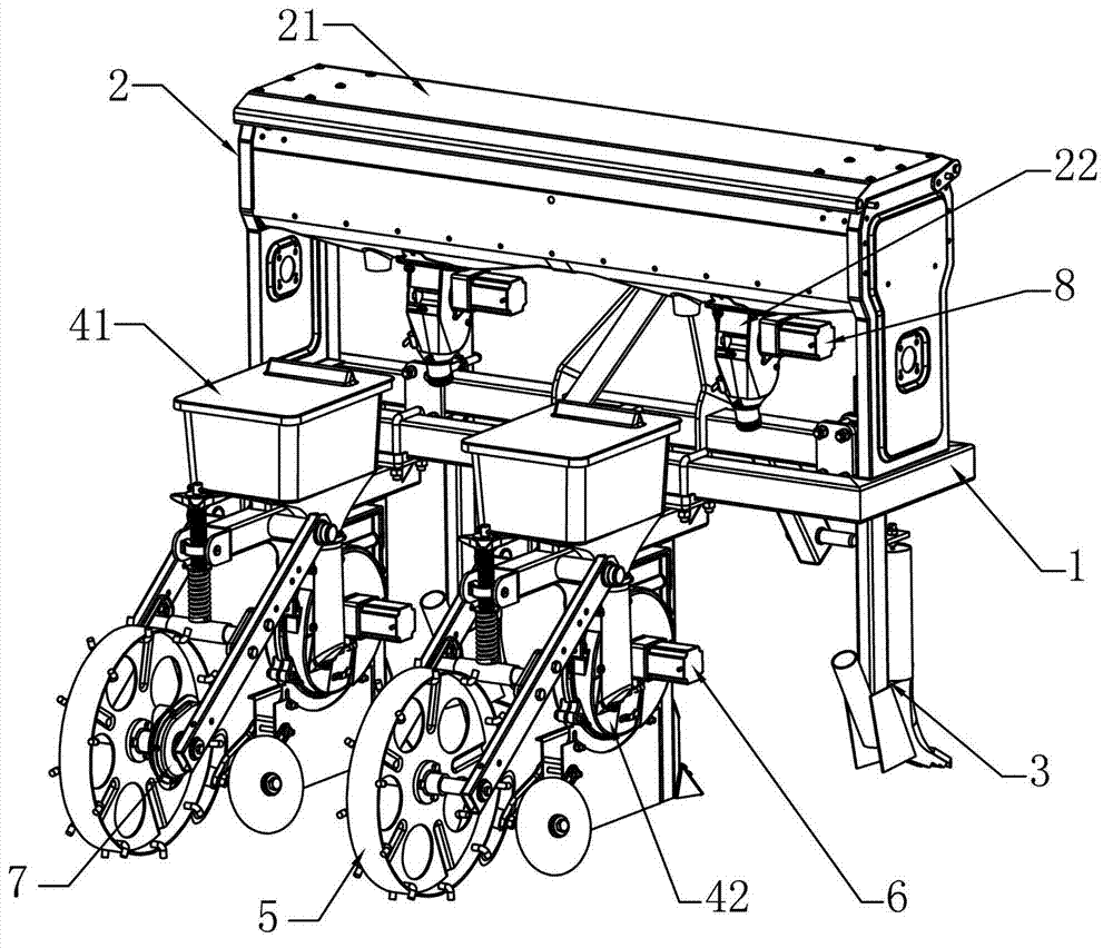 Sowing machine based on automatic control system