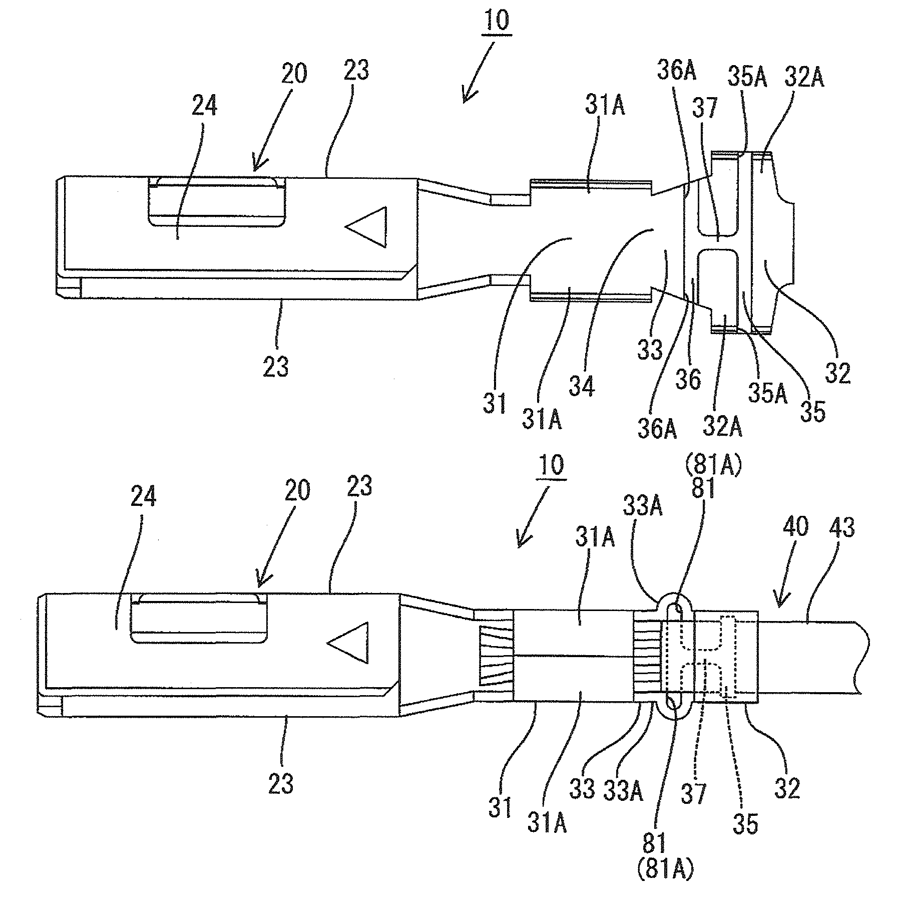 Terminal fitting and electric wire equipped with the same
