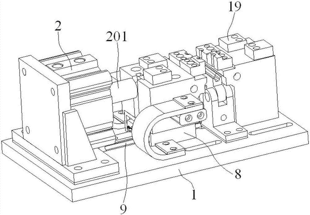 Hot riveting device for front cover lock reinforcement plate