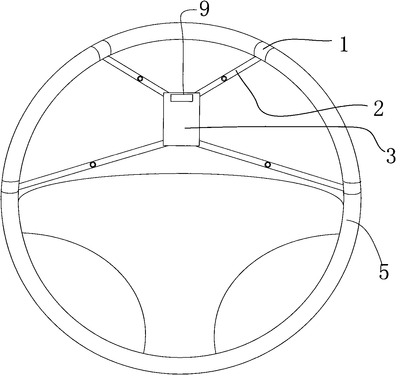 Mobile phone fixing device for automobile and automobile steering wheel provided with same
