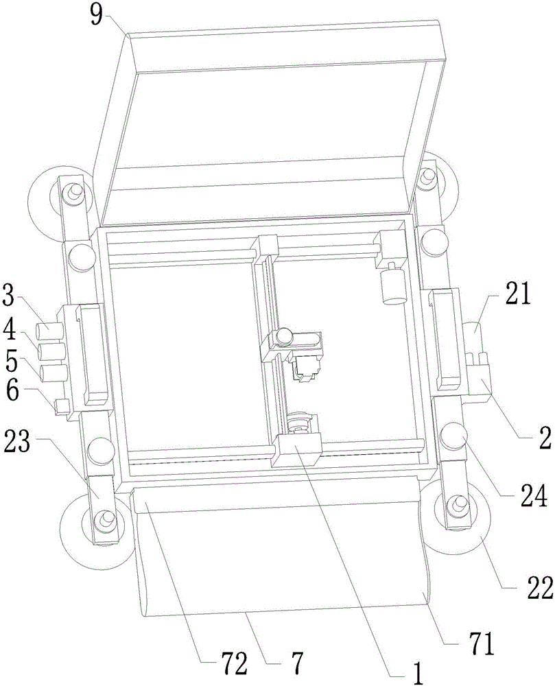 Wall carving machine based on negative-pressure adsorption principle and use method thereof