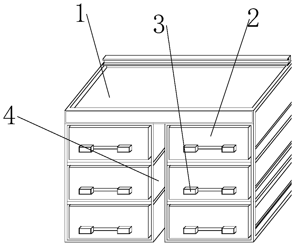 All-aluminum kitchen cabinet