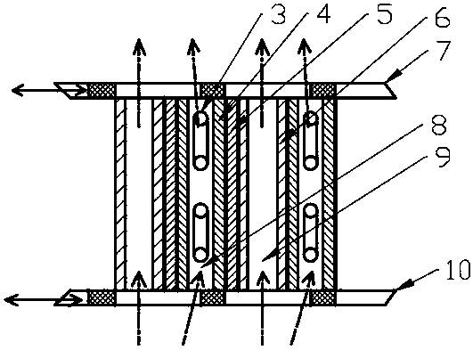 Electric stack simulation device for developing thermal management system of large-power fuel cell
