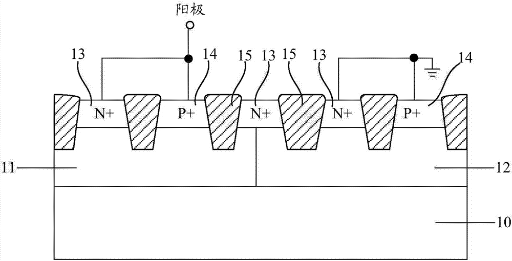 SCR for electrostatic protection, chip and system