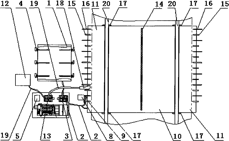 train deicing device