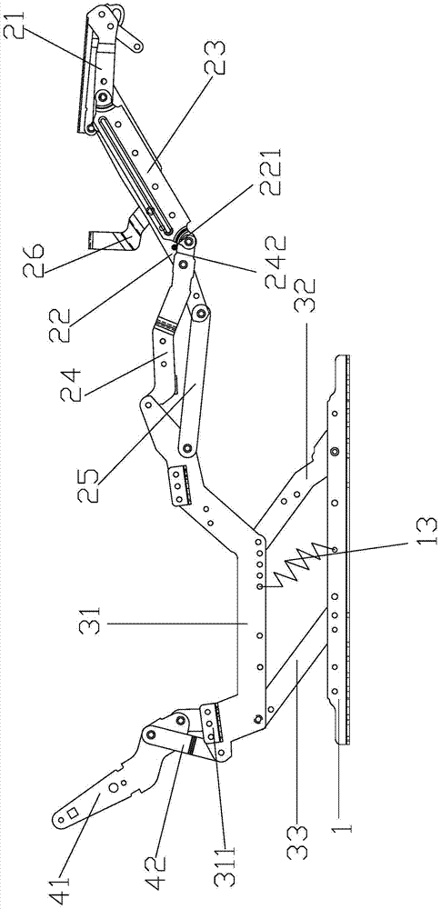 Seat and electromechanical stretching device