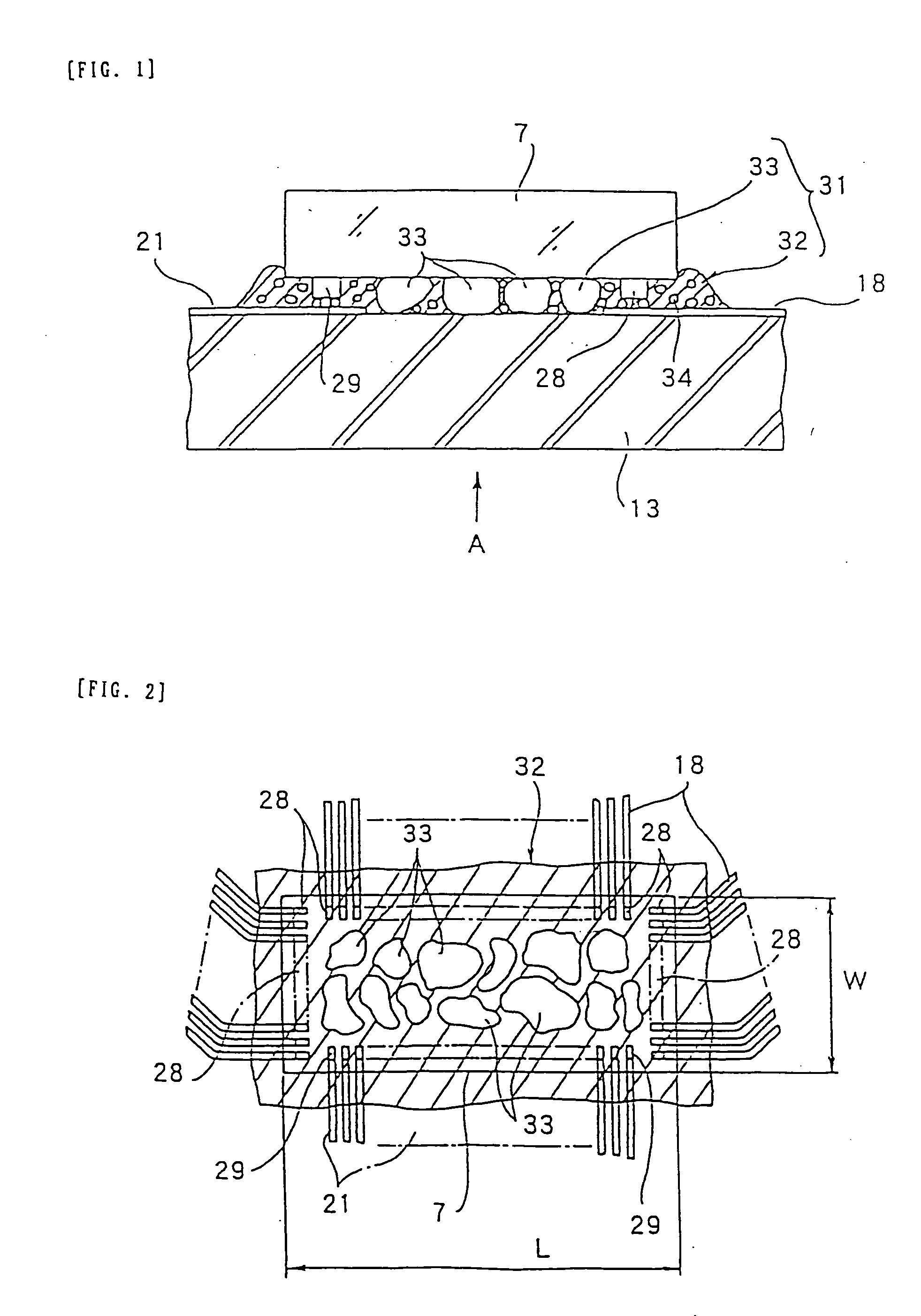 Semiconductor device connecting structure, liquid crystal display unit based on the same connecting structure, and electronic apparatus using the same display unit