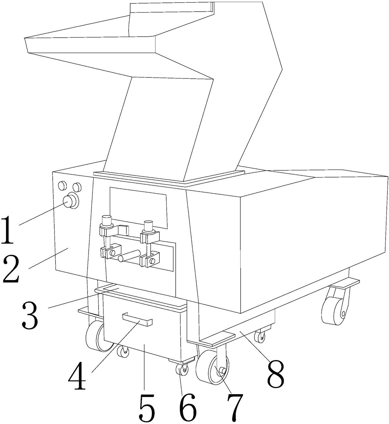 Novel automatic efficient plastic pulverizer