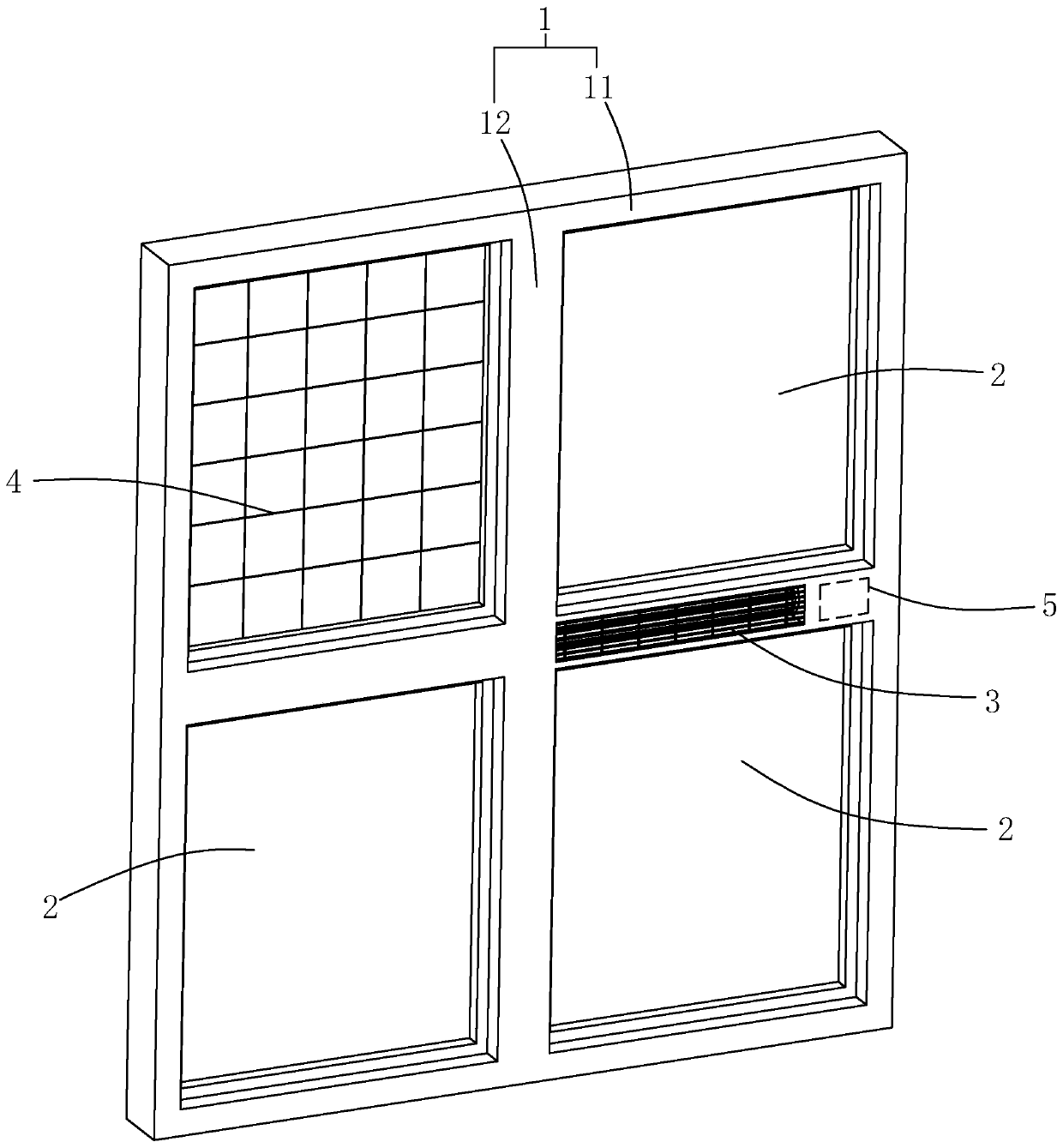 Window with good ventilation performance