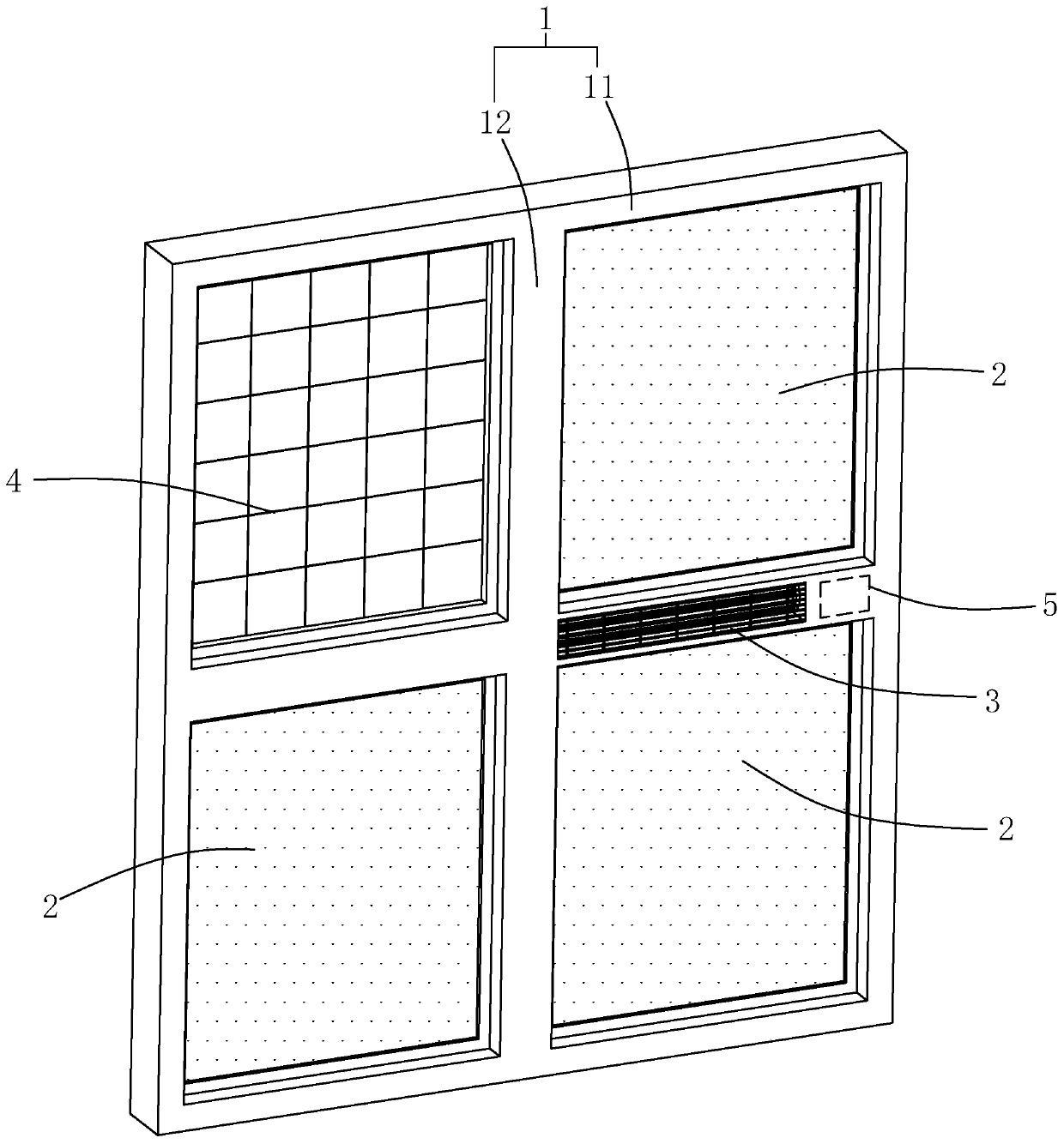 Window with good ventilation performance