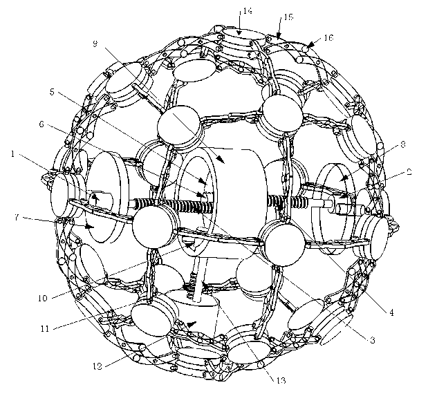 Extensible spherical robot mechanism