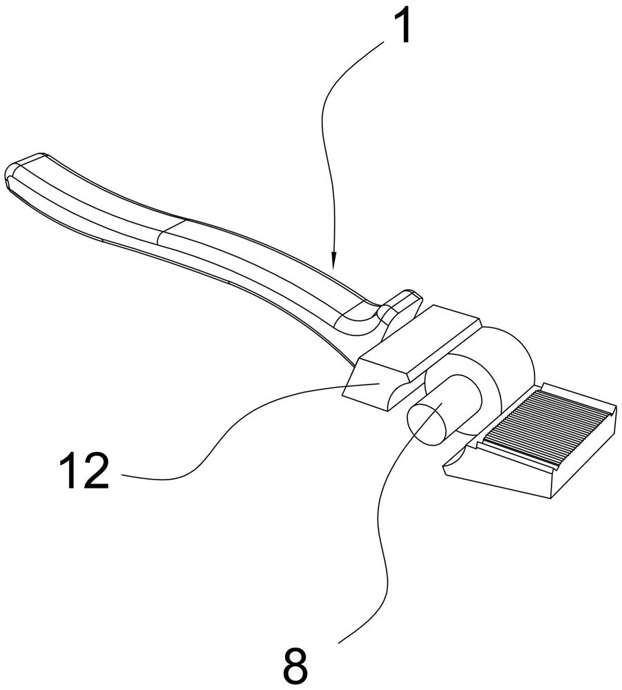 N-shaped keel edge turning pliers and using method thereof