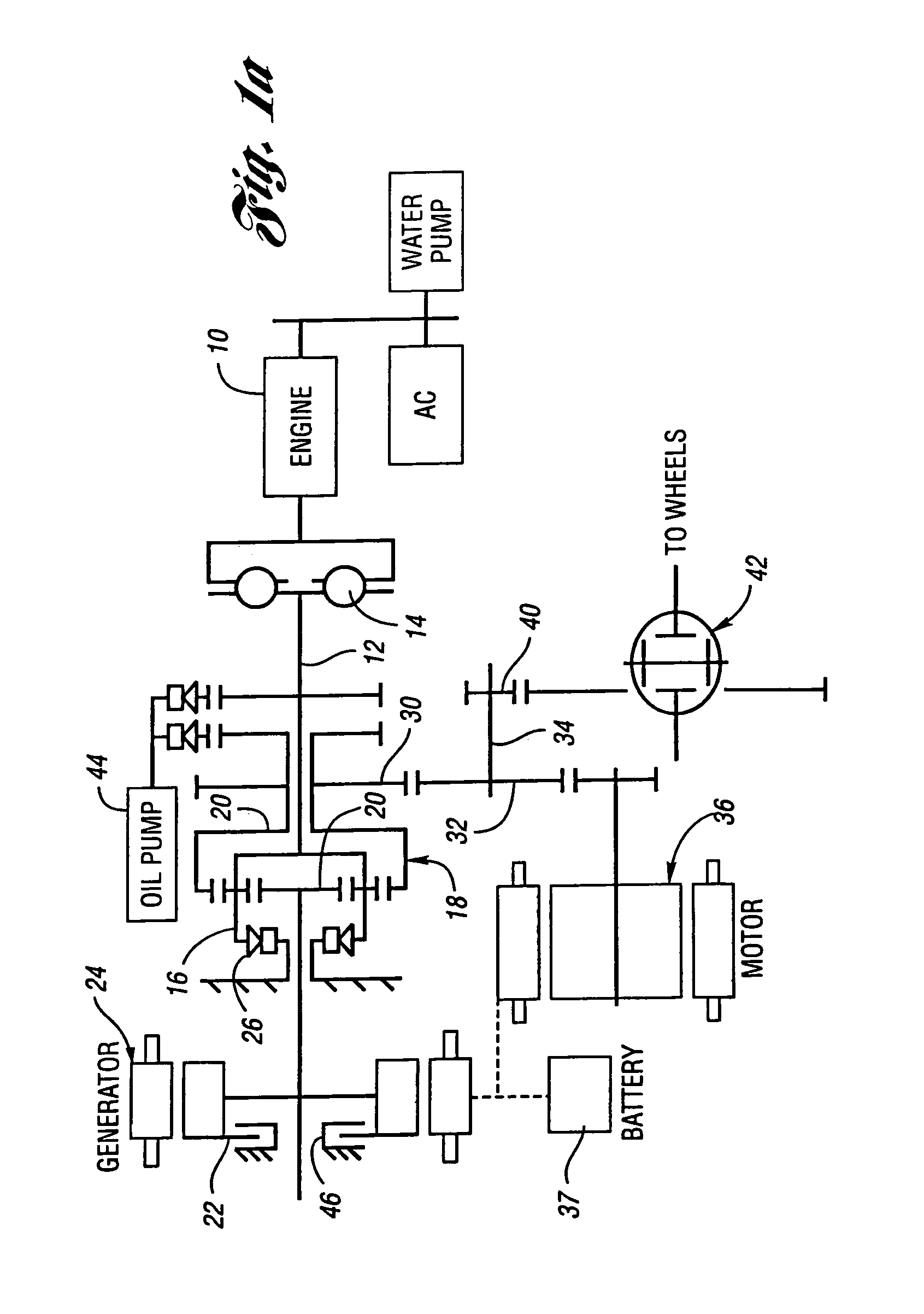 Powertrain for a hybrid vehicle with all-wheel drive capability and method for controlling wheel slip