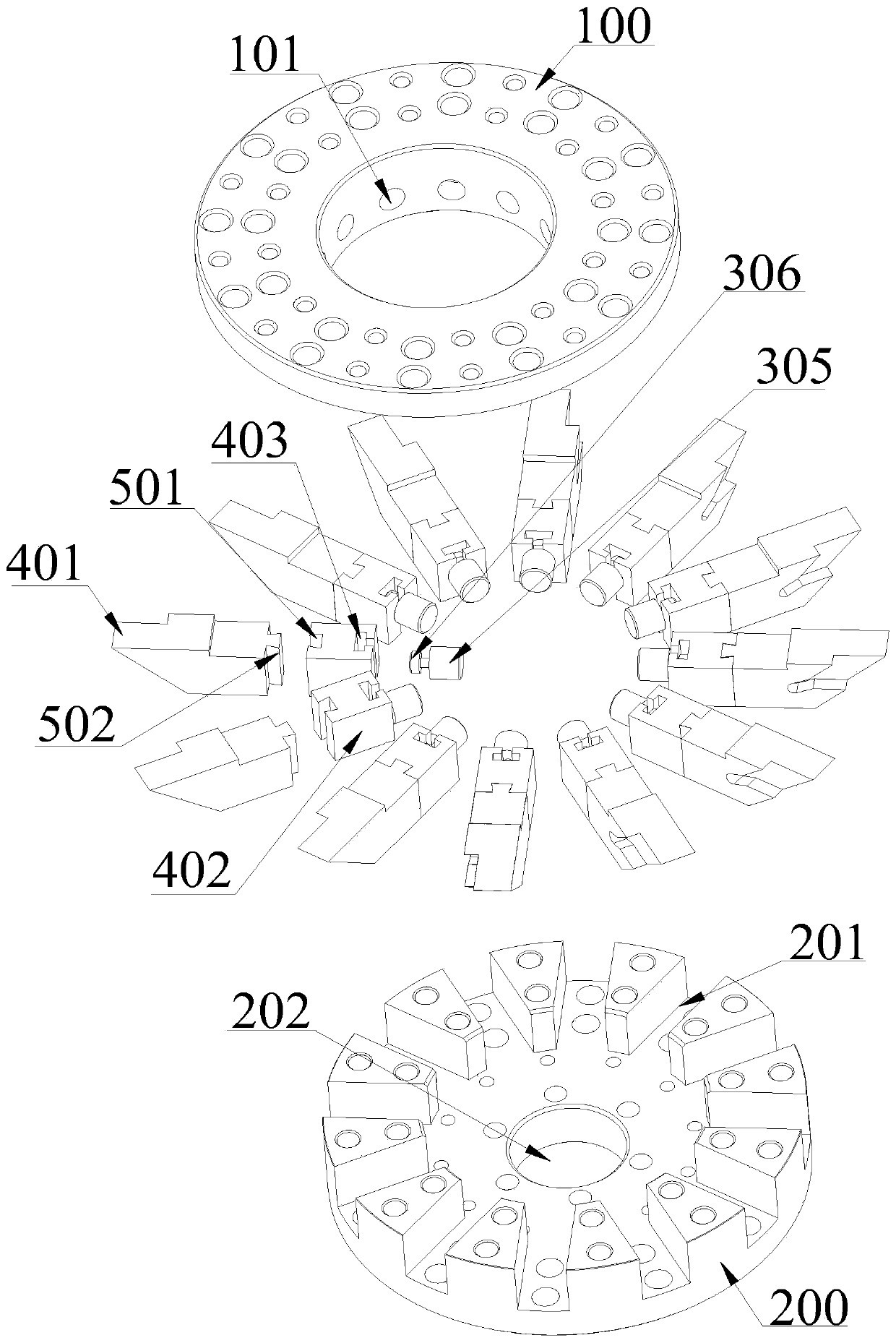 Cutter disc structure of digital controlled lathe