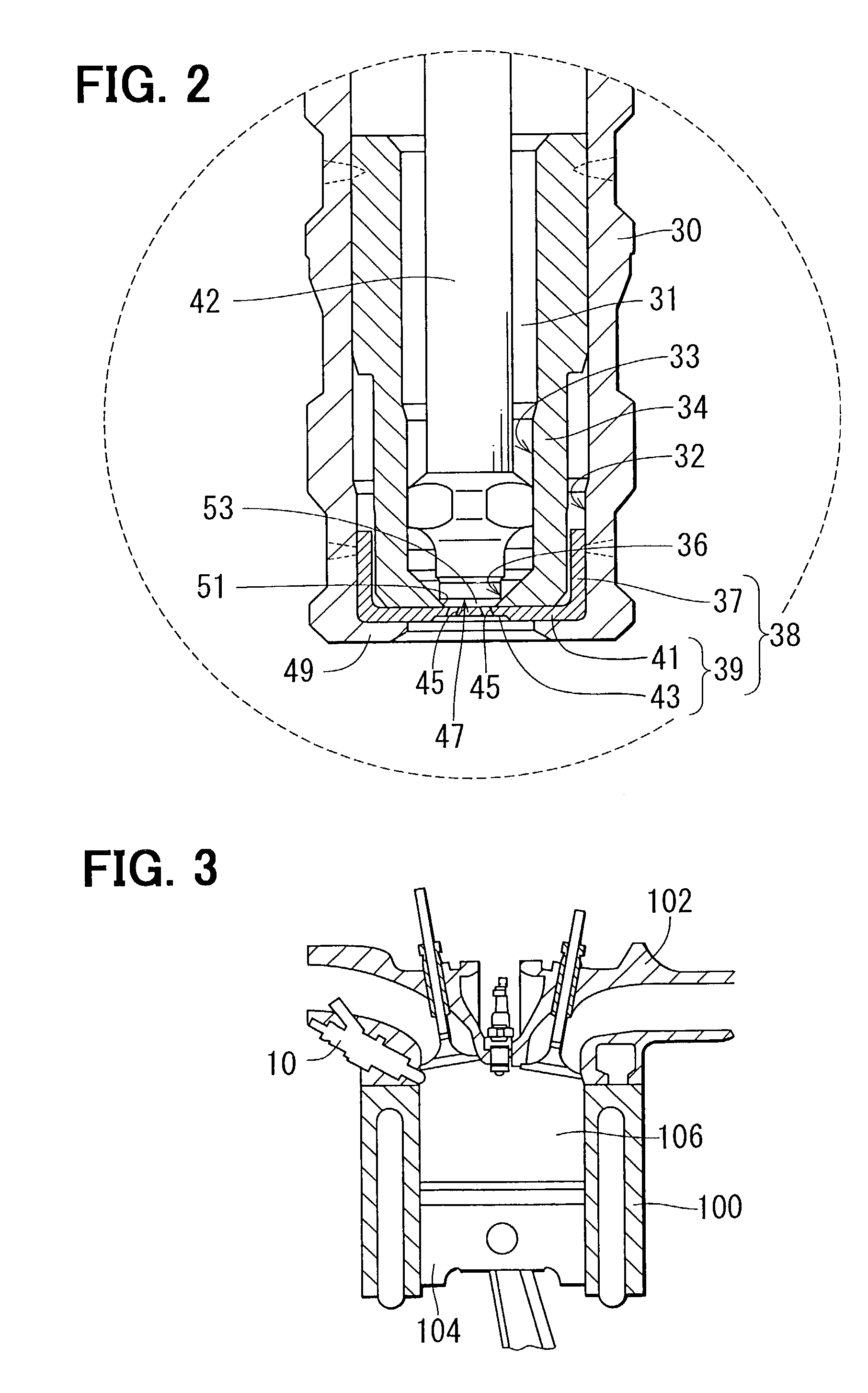 Fuel injection device having injection hole plate