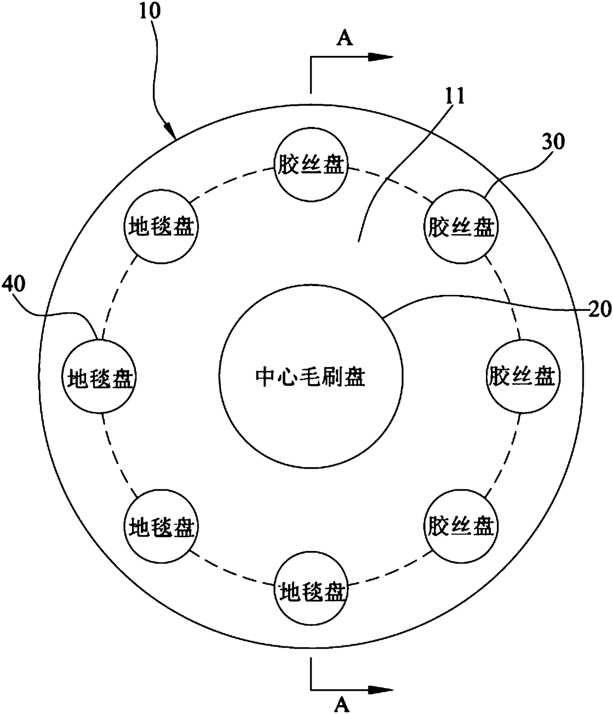 3D glass polishing disk and polishing method