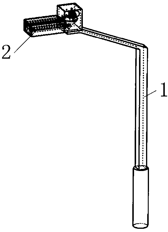Street lamp capable of removing dust by using wind energy