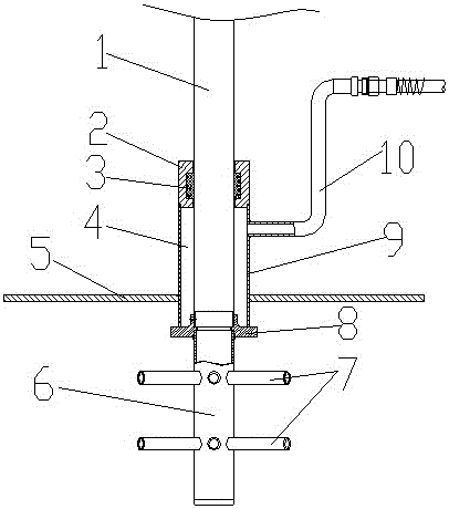 A tank car condensed heavy oil heating crane tube pendant arm mechanism