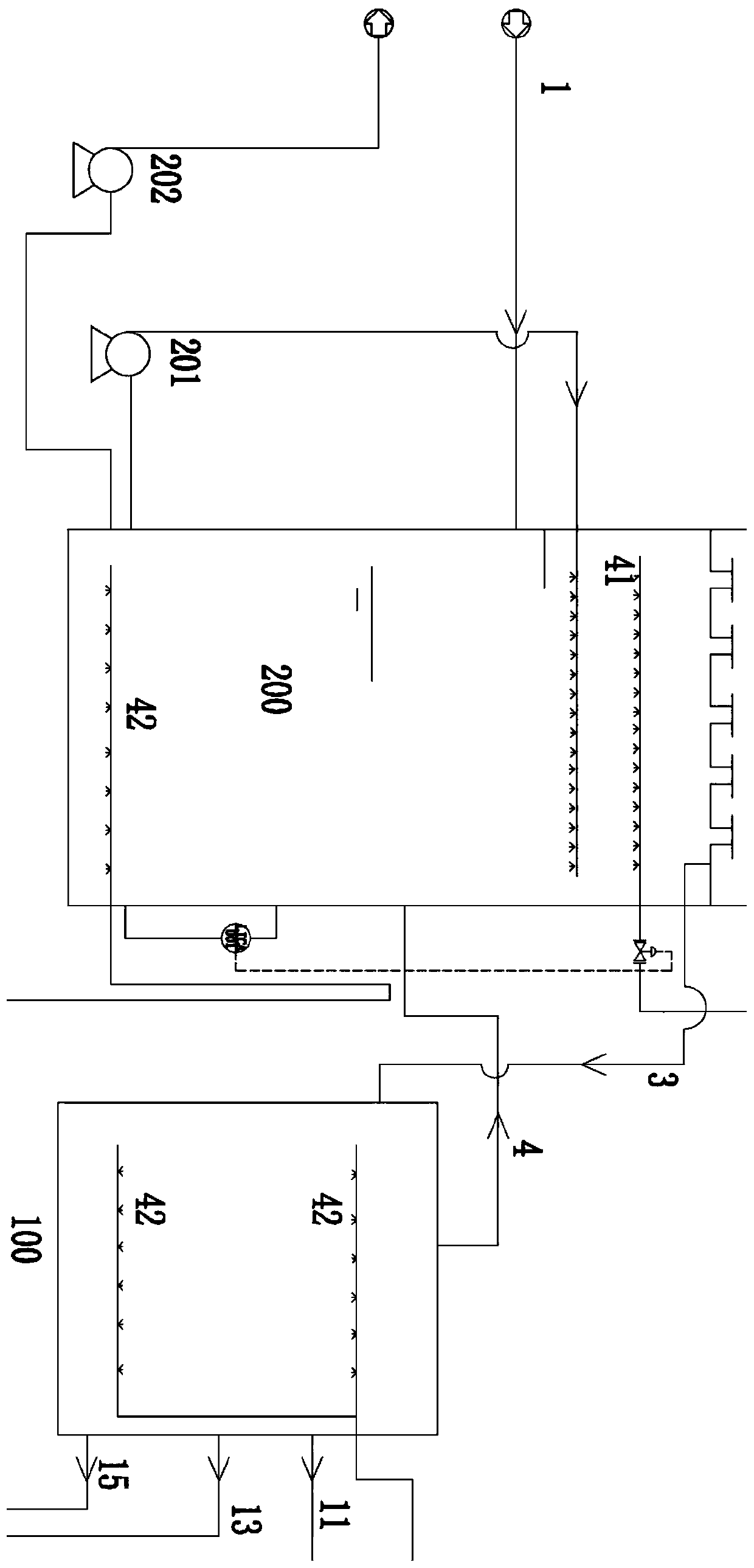 Tubular pressurizing, oxidizing and ammoniating integrated reaction system for flue gas ammonia desulphurization