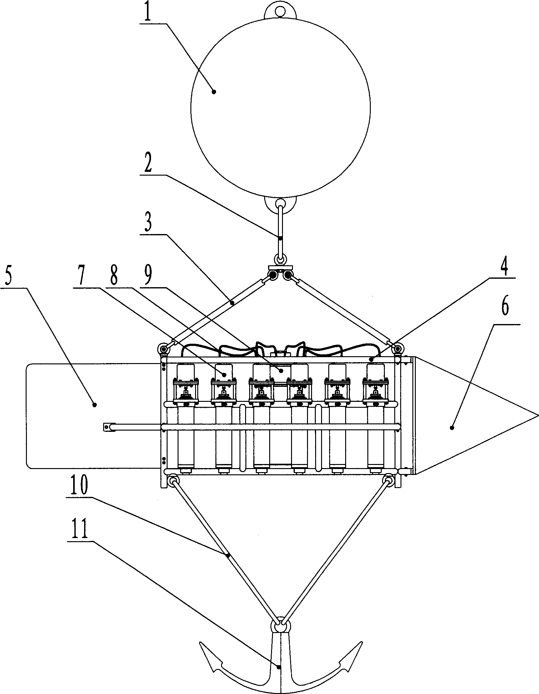 Automatic sampling apparatus for suspanded mud and sand field