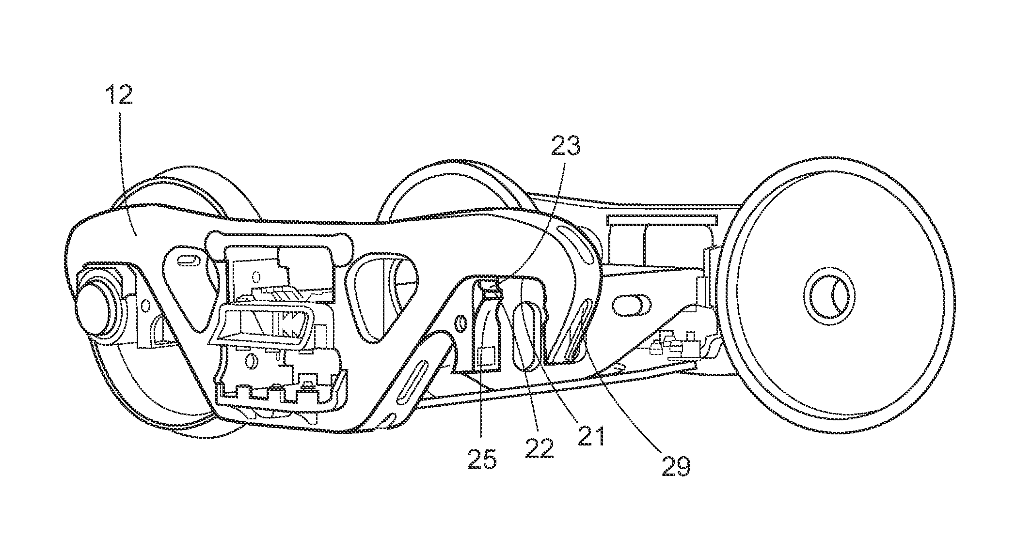 Wheelset to side frame interconnection for a railway car truck
